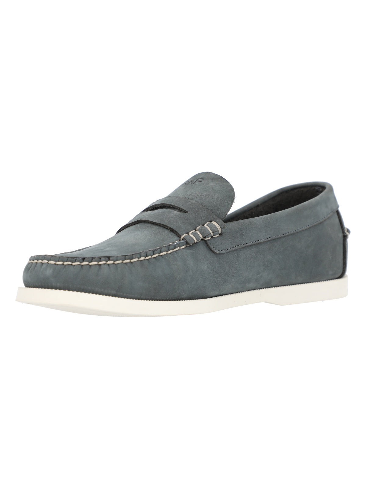 Mocasín Cuero Hombre Boat Mask Gris Rockford
