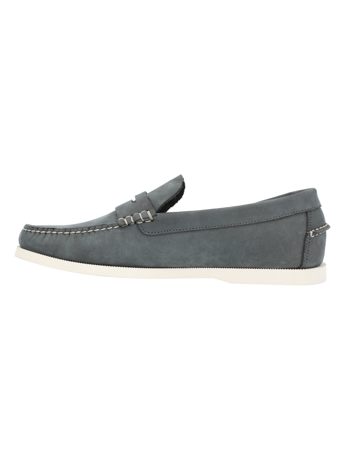 Mocasín Cuero Hombre Boat Mask Gris Rockford