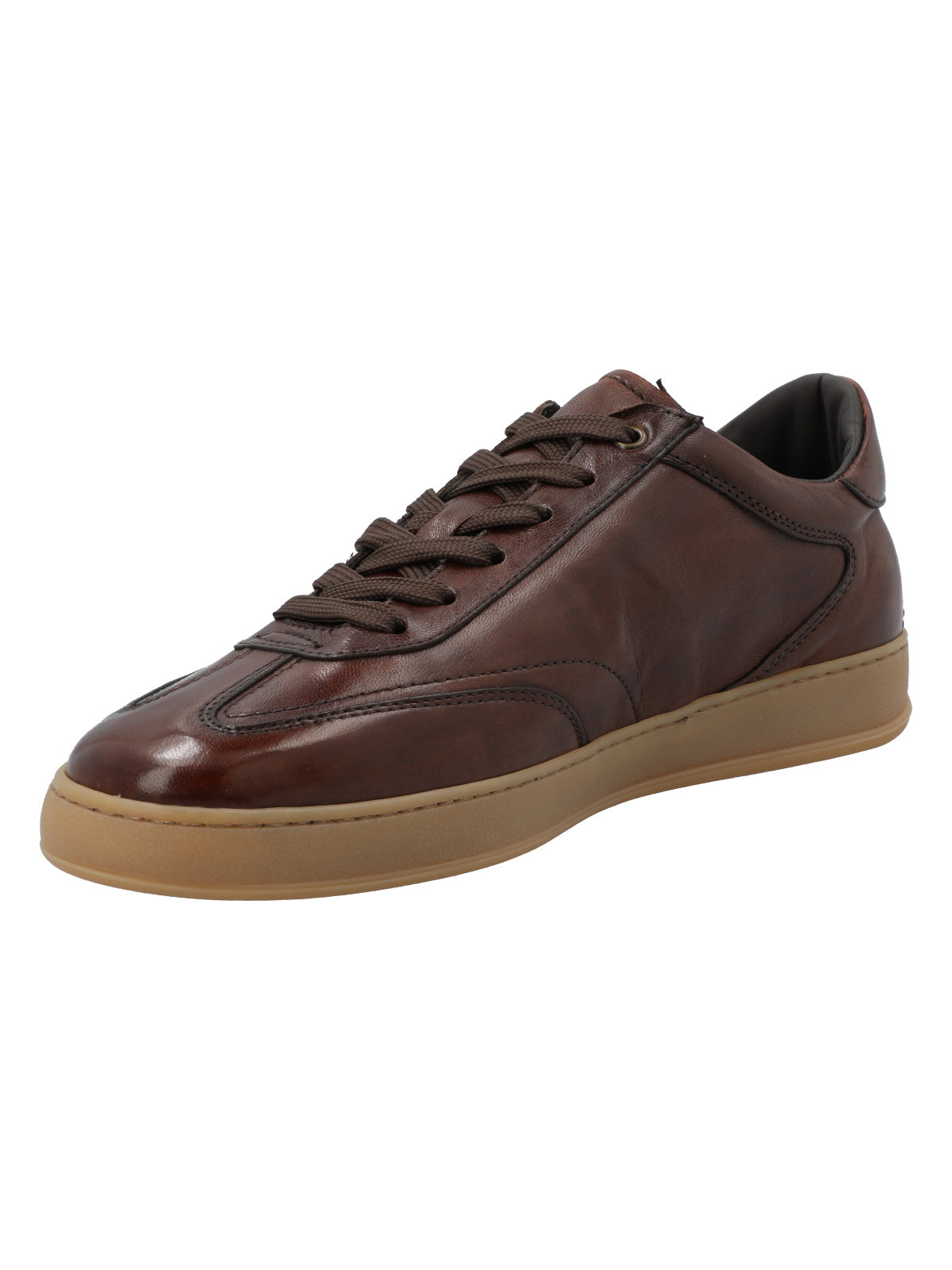 Zapatilla Cuero Hombre Riello Café Rockford