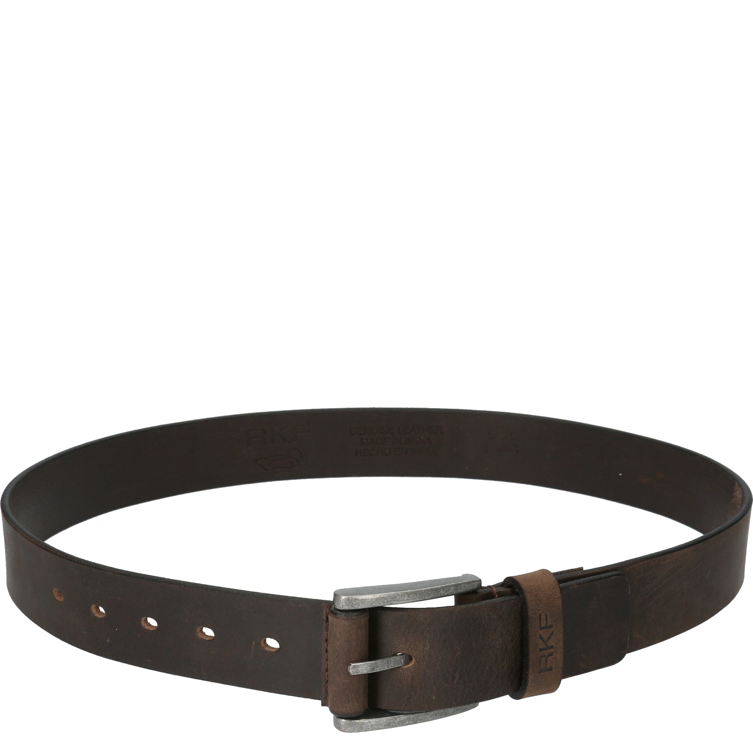 Cinturón Cuero Hombre Rf Frank Café Rockford