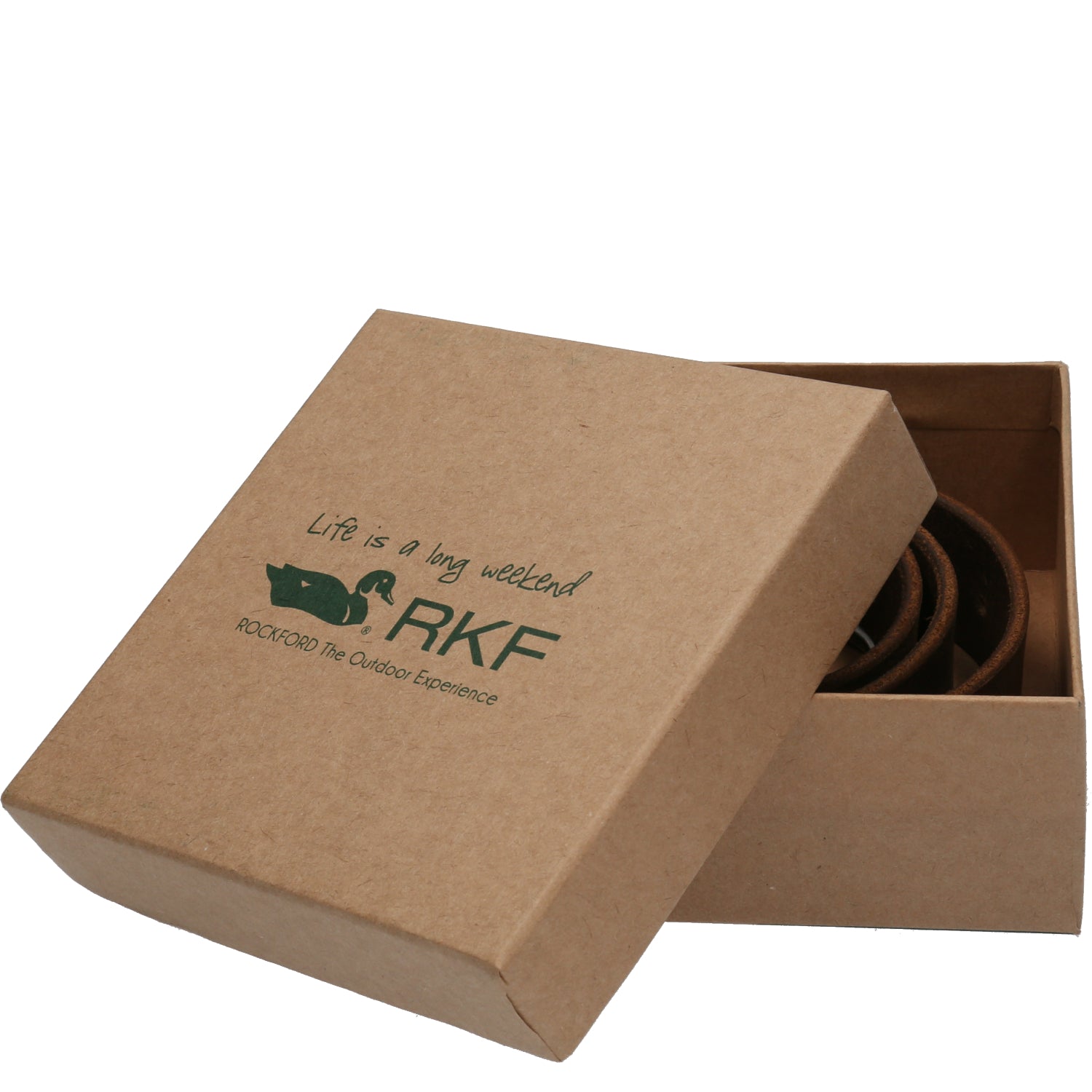 Cinturón Cuero Hombre Rf Jack Café Rockford
