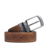 Cinturón Cuero Hombre Rf New Reversible Café Rockford