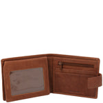 Billetera Cuero Hombre Aq Volante Café Rockford