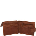 Billetera Cuero Hombre Aq Volante Café Rockford