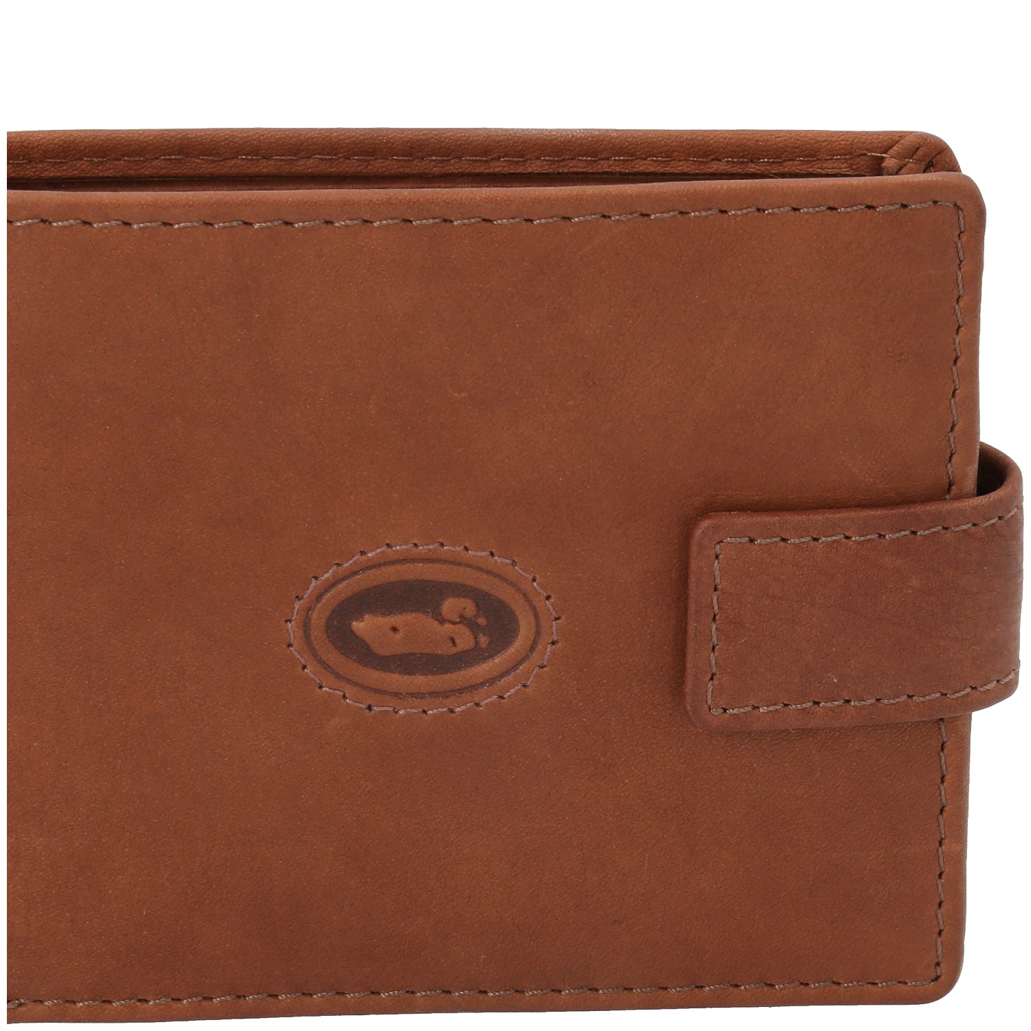 Billetera Cuero Hombre Aq Volante Café Rockford
