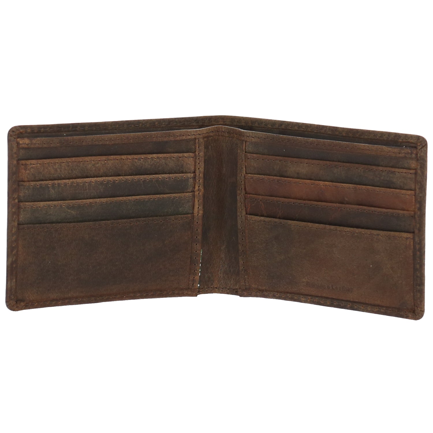 Billetera Cuero Hombre Hu Flag Café Rockford