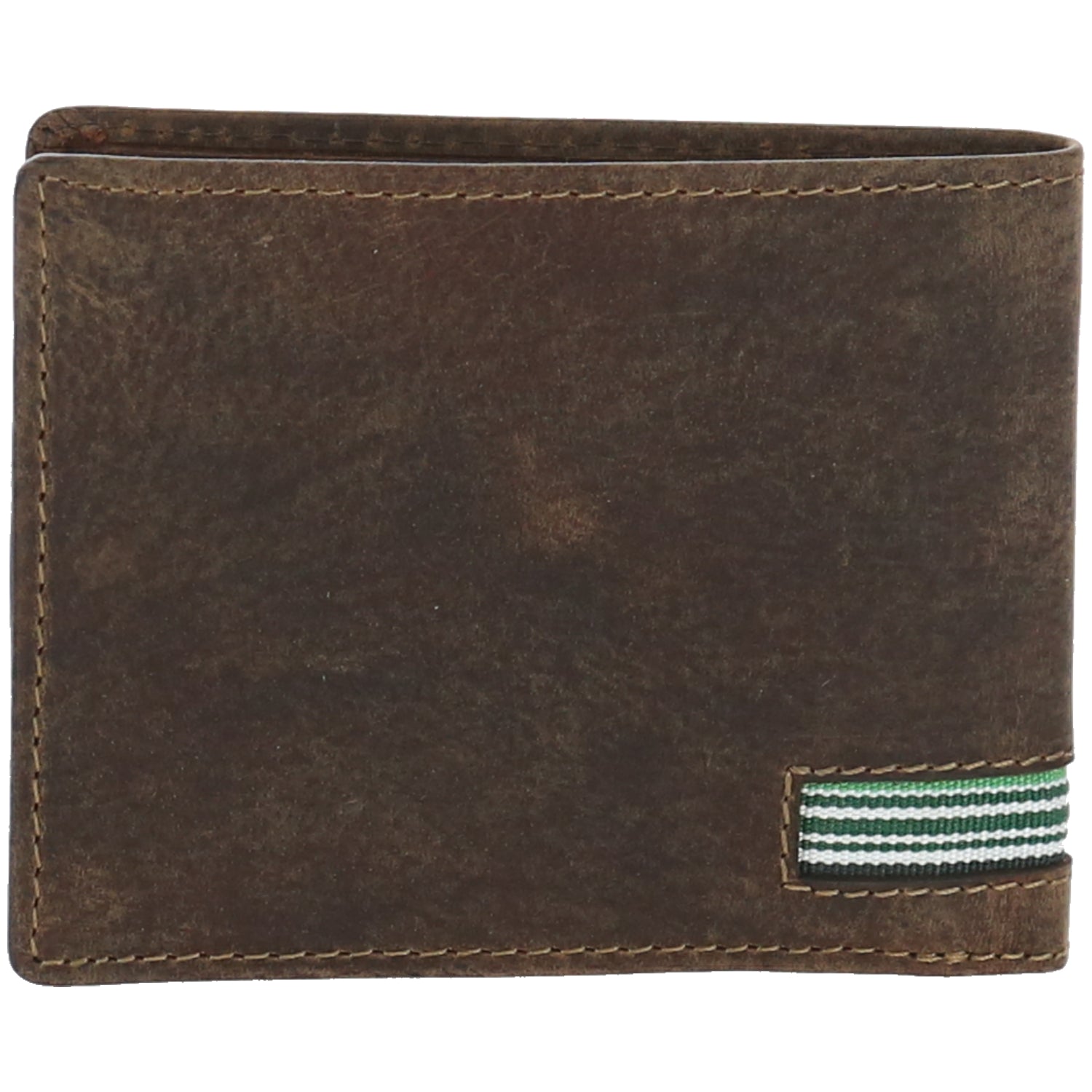 Billetera Cuero Hombre Hu Flag Café Rockford