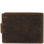 Billetera Cuero Hombre Hu Triple Café Rockford