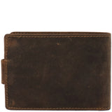 Billetera Cuero Hombre Hu Triple Café Rockford