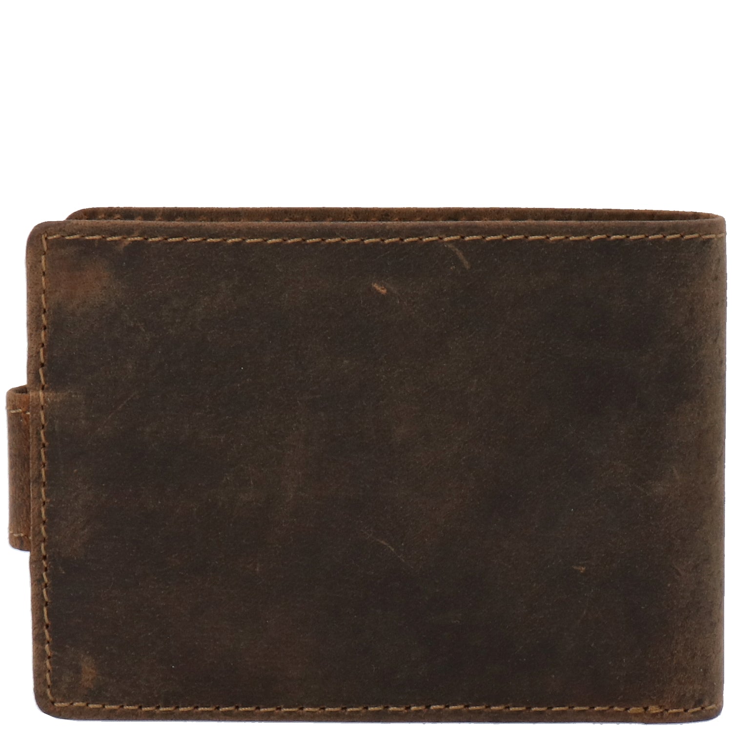 Billetera Cuero Hombre Hu Triple Café Rockford