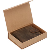 Billetera Cuero Hombre Hu Triple Café Rockford