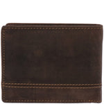 Billetera Cuero Hombre Ks Stitch Café Rockford