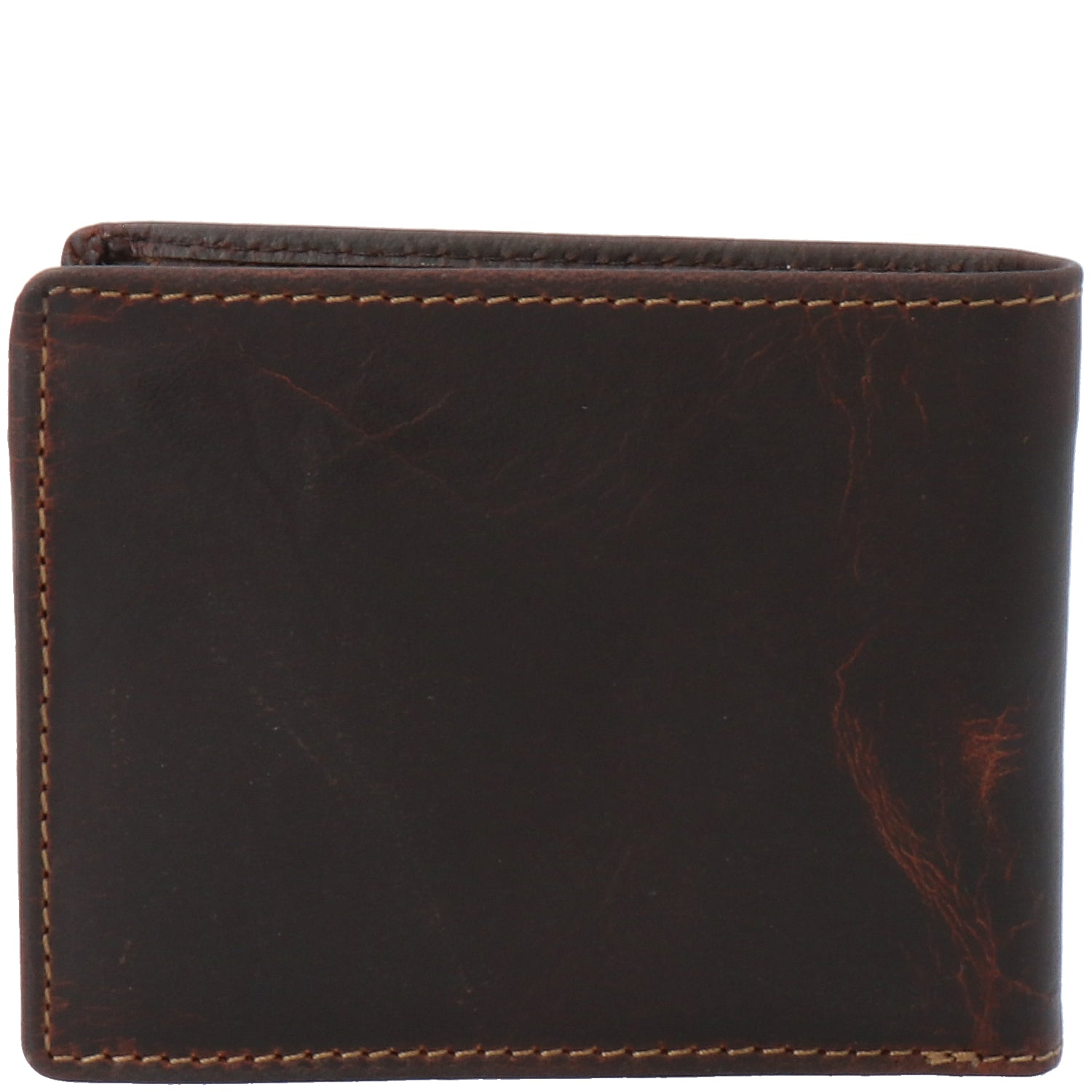 Billetera Cuero Hombre Tc Coin Café Rockford