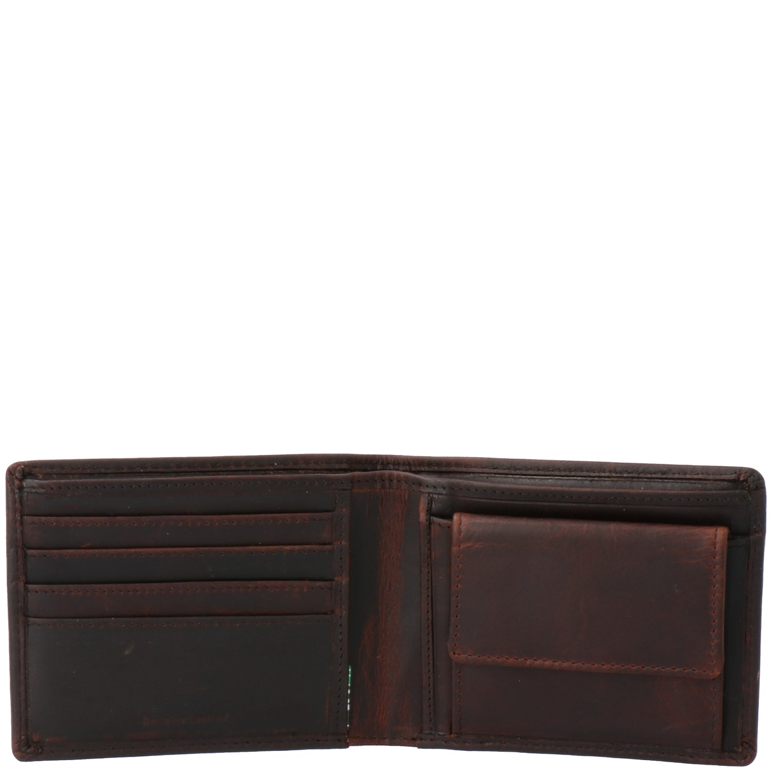 Billetera Cuero Hombre Tc Coin Café Rockford