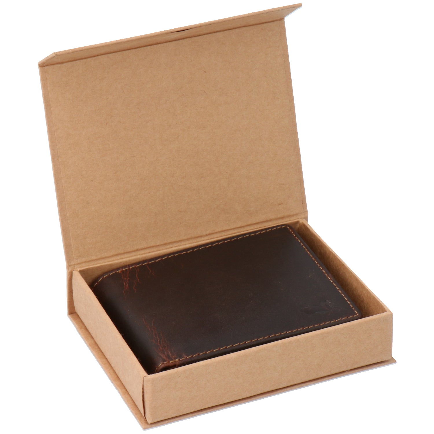 Billetera Cuero Hombre Tc Coin Café Rockford