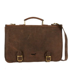 Maletín Cuero Hombre Ks Aspen Café Rockford