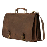 Maletín Cuero Hombre Ks Aspen Café Rockford