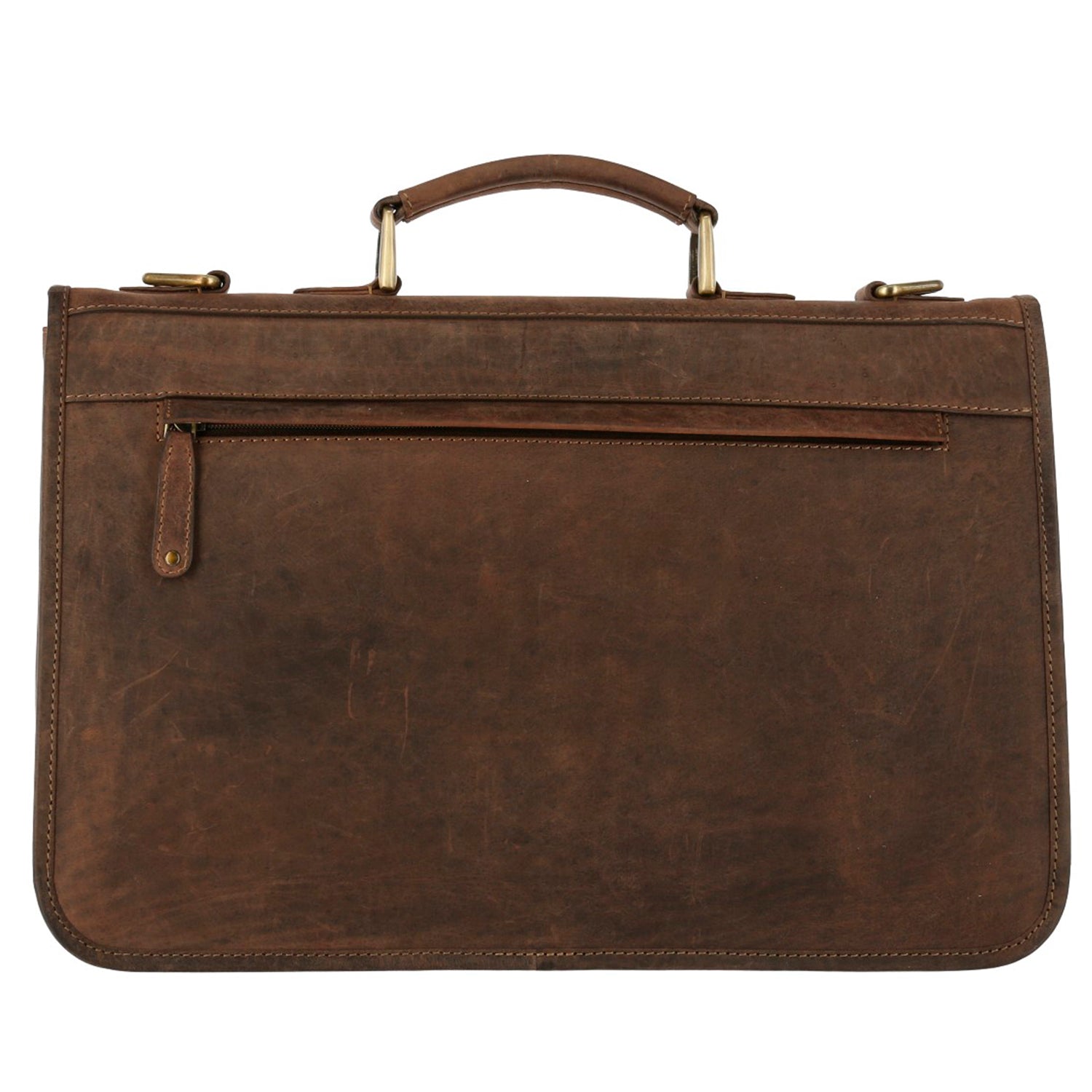 Maletín Cuero Hombre Ks Aspen Café Rockford