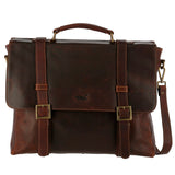 Maletín Cuero Hombre Tc Flap Fede Café Rockford