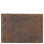 Billetera Cuero Hombre Hu Clip Café Rockford