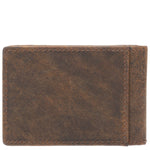 Billetera Cuero Hombre Hu Clip Café Rockford