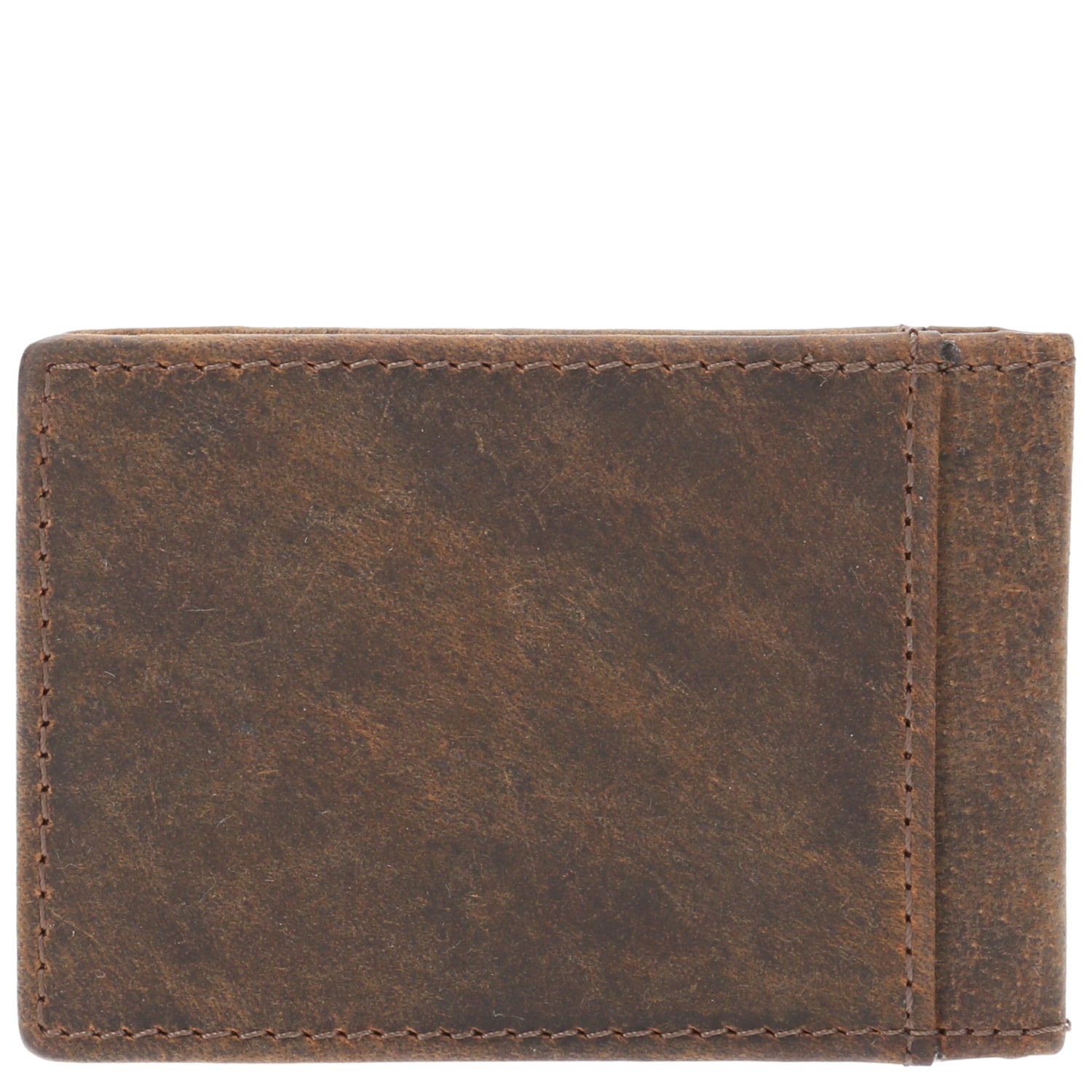 Billetera Cuero Hombre Hu Clip Café Rockford