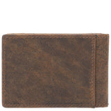 Billetera Cuero Hombre Hu Clip Café Rockford