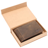 Billetera Cuero Hombre Hu Clip Café Rockford