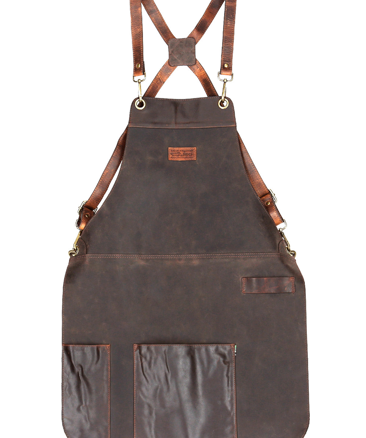 Pechera Cuero Hombre Rkf Bbq Apron Café Rockford