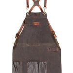 Pechera Cuero Hombre Rkf Bbq Apron Café Rockford