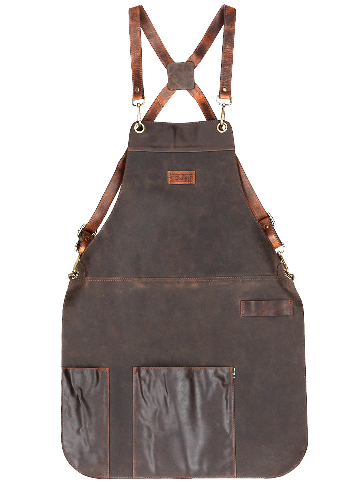 Pechera Cuero Hombre Rkf Bbq Apron Café Rockford