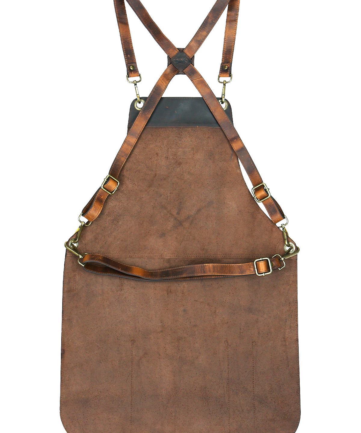 Pechera Cuero Hombre Rkf Bbq Apron Café Rockford