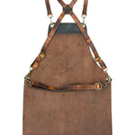 Pechera Cuero Hombre Rkf Bbq Apron Café Rockford