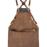 Pechera Cuero Hombre Rkf Bbq Apron Café Rockford