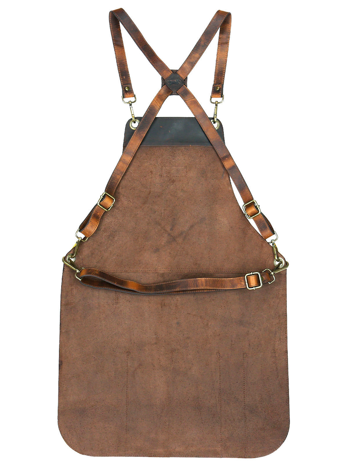 Pechera Cuero Hombre Rkf Bbq Apron Café Rockford