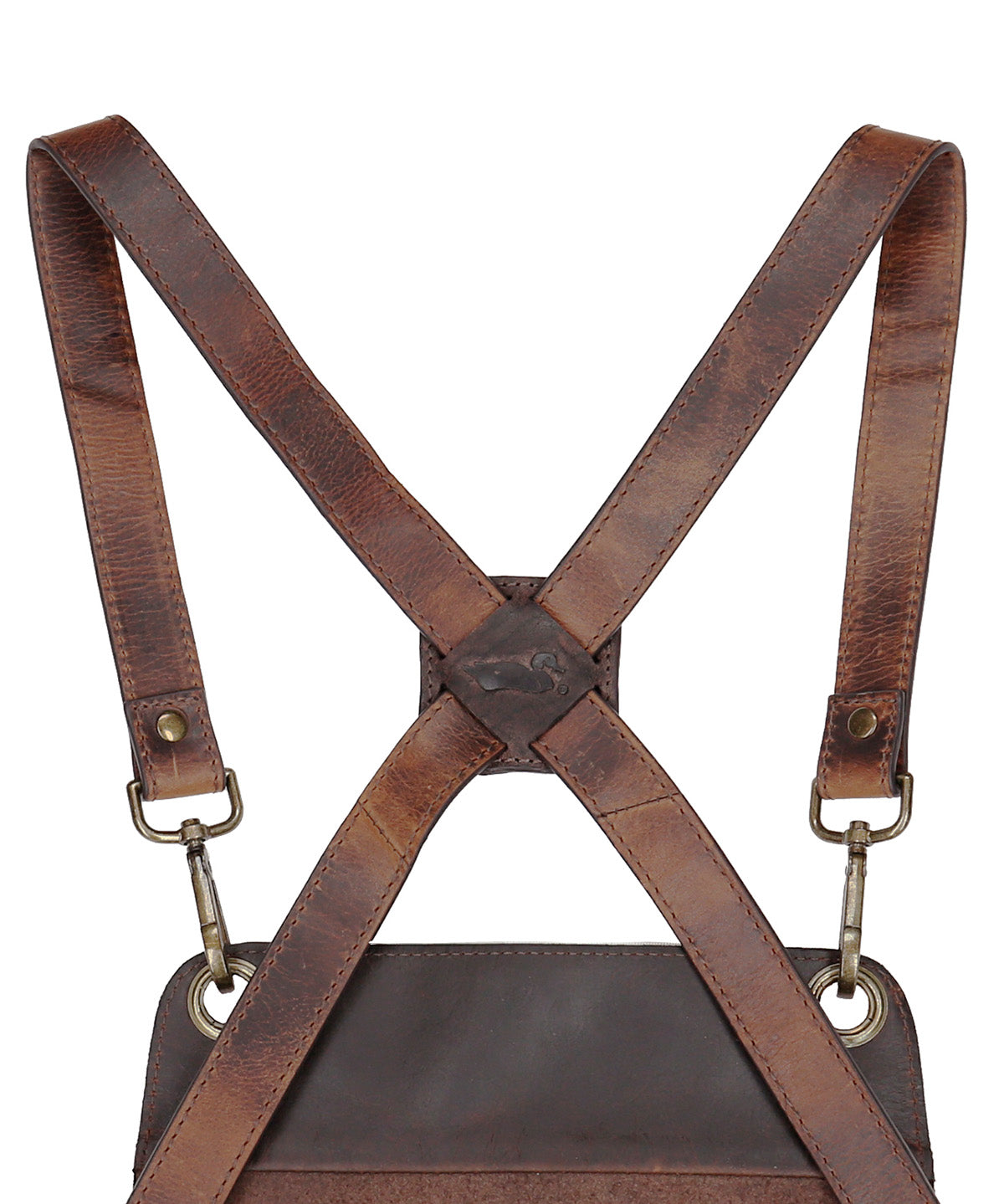 Pechera Cuero Hombre Rkf Bbq Apron Café Rockford