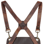 Pechera Cuero Hombre Rkf Bbq Apron Café Rockford