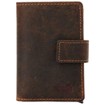 Billetera Cuero Hombre HU Multicards Café Rockford