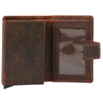 Billetera Cuero Hombre HU Multicards Café Rockford