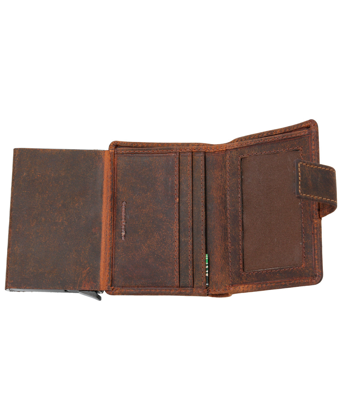 Billetera Cuero Hombre HU Multicards Café Rockford