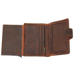 Billetera Cuero Hombre HU Multicards Café Rockford