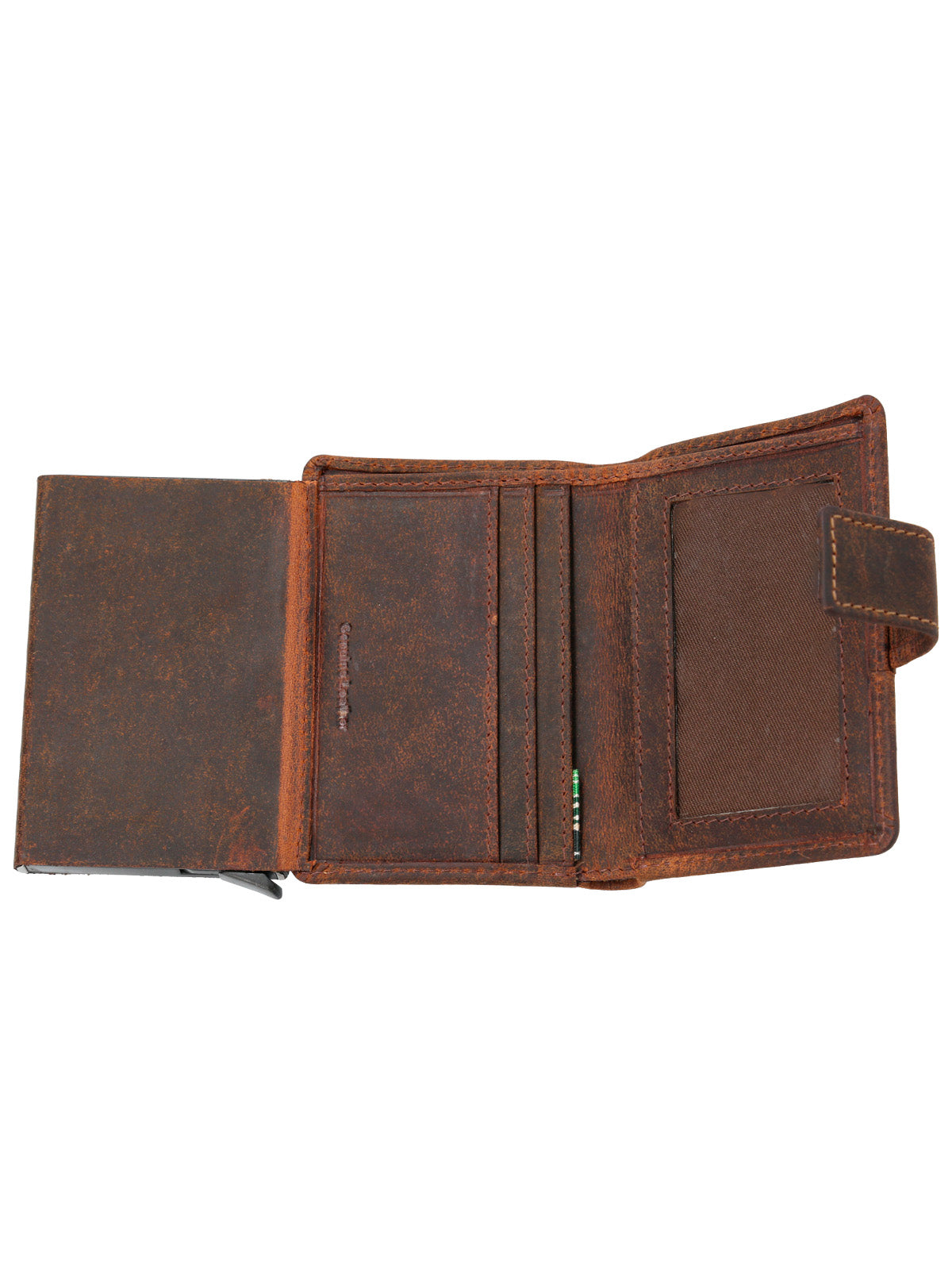 Billetera Cuero Hombre HU Multicards Café Rockford