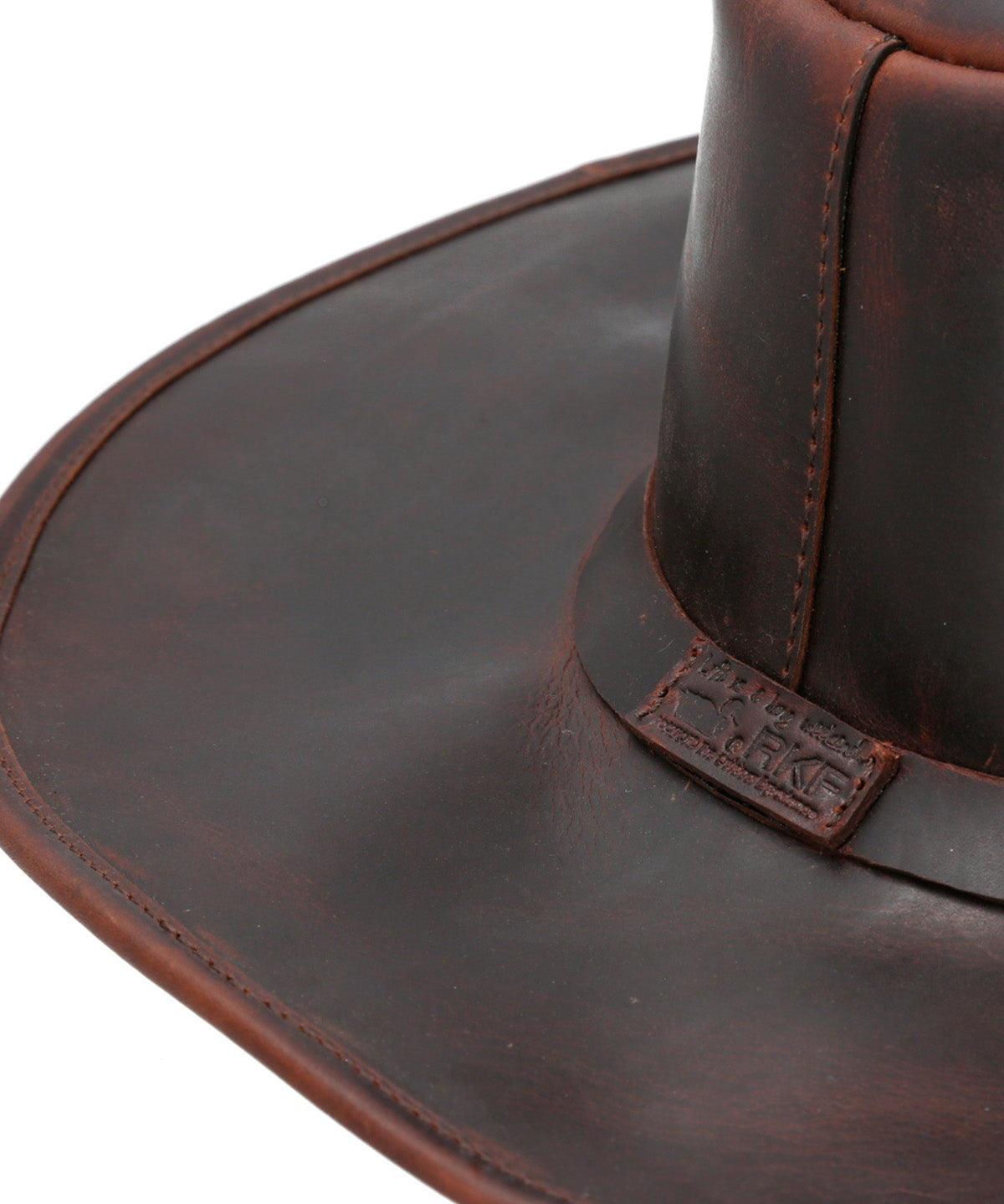 Sombrero Cuero Hombre Rkf Hobart Hat Café Rockford