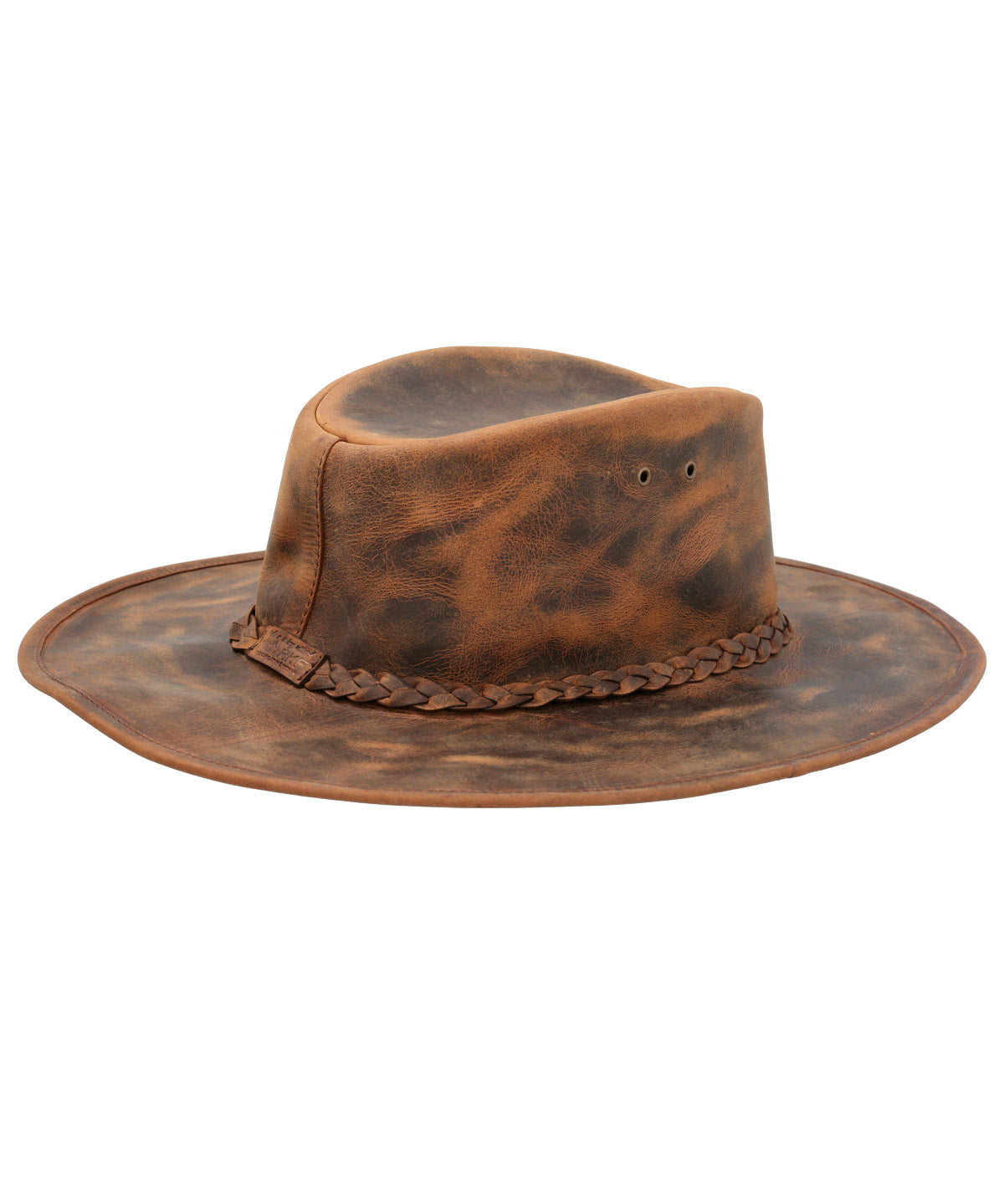 Sombrero Cuero Hombre Rkf Perth Hat Café Rockford