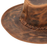 Sombrero Cuero Hombre Rkf Perth Hat Café Rockford