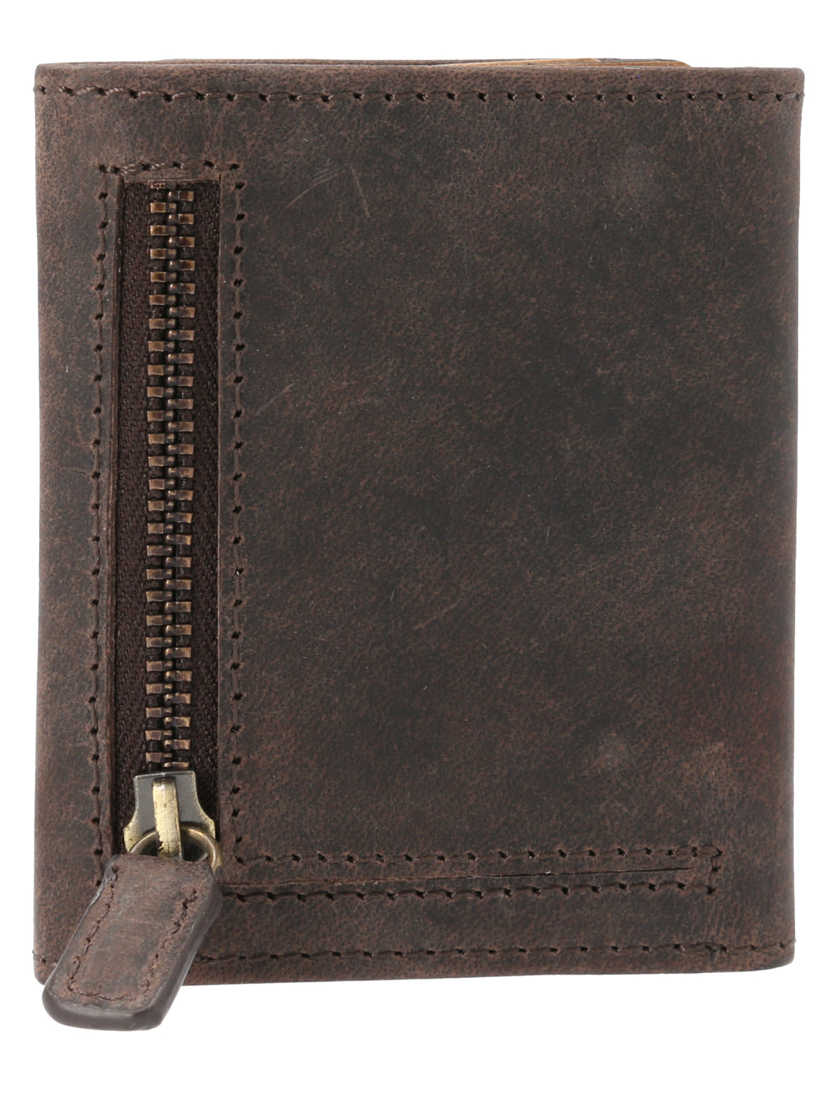 Billetera Cuero Hombre Ks Trifold Card Café Rockford