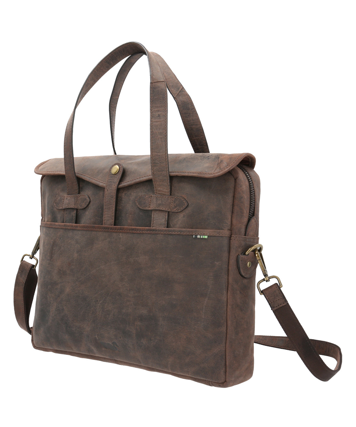 Maletín Cuero Hombre Ks Falkirk Café Rockford
