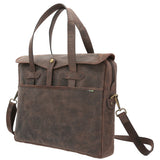 Maletín Cuero Hombre Ks Falkirk Café Rockford