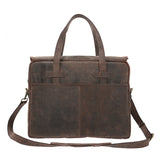 Maletín Cuero Hombre Ks Falkirk Café Rockford