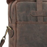 Maletín Cuero Hombre Ks Falkirk Café Rockford